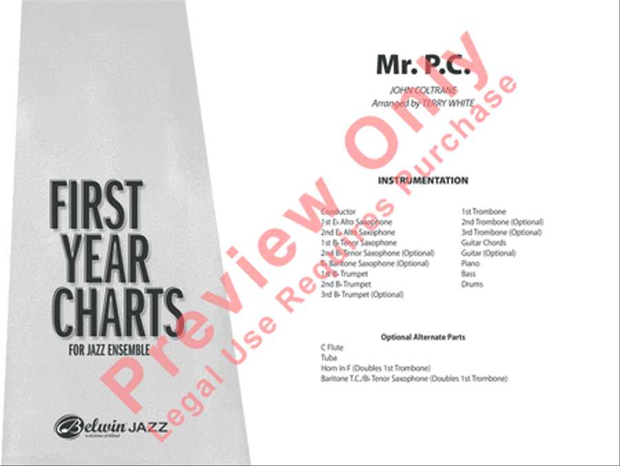 Mr. P.C. Jazz Ensemble scores gallery preview page 2