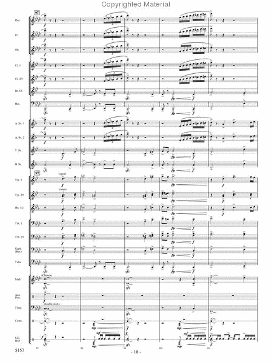 Fate of the Gods Fate of the Gods Concert Band scores gallery preview page 17