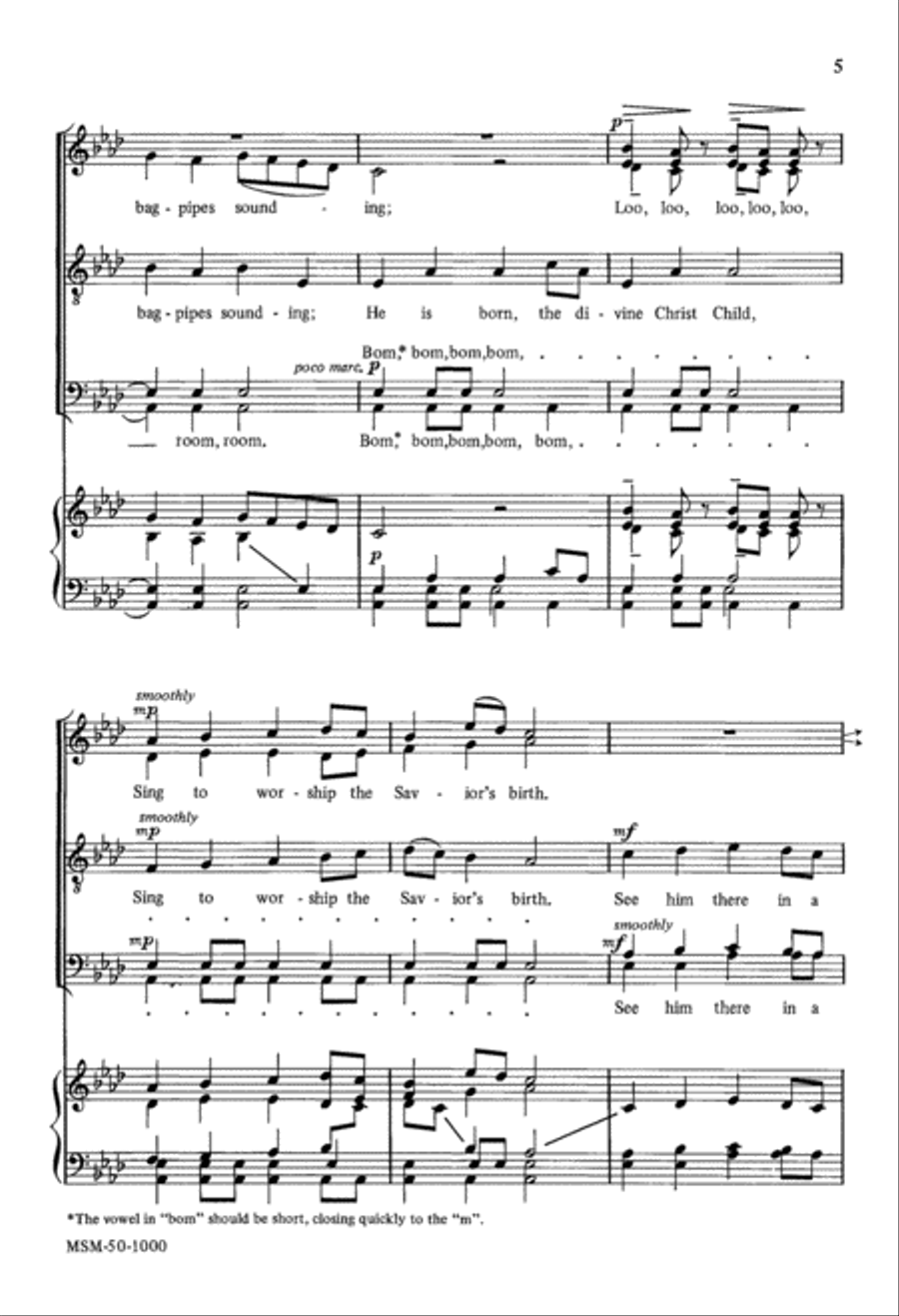 He Is Born He Is Born Divisi scores gallery preview page 4
