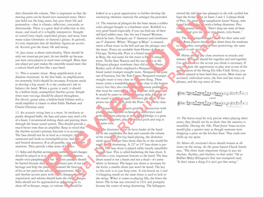 Avalon Jazz Ensemble scores gallery preview page 5