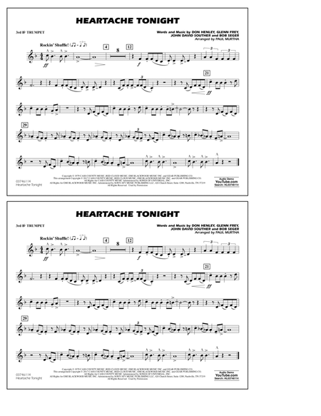 Heartache Tonight - 3rd Bb Trumpet
