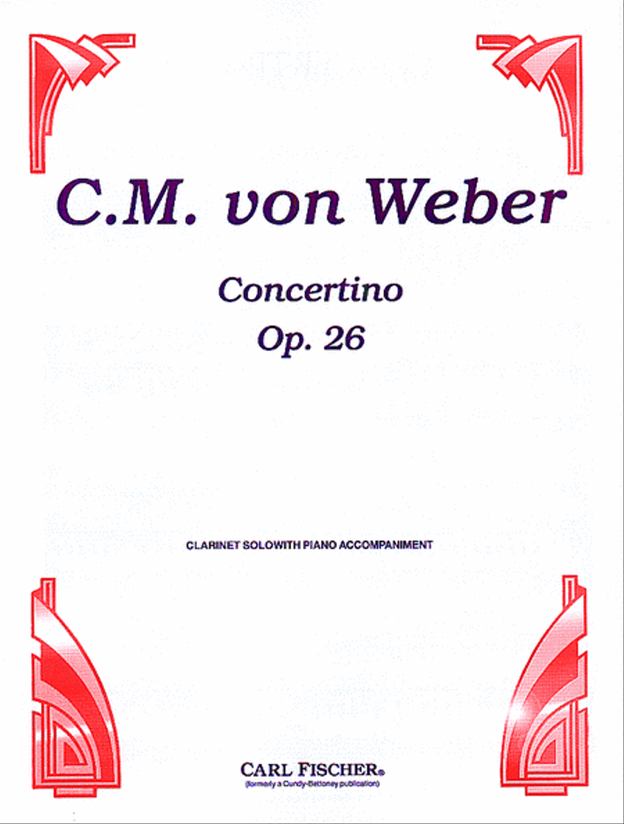 Concertino, Op. 26 Clarinet Solo scores gallery preview page 1