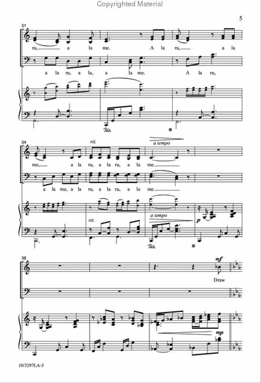 A La Ru A La Ru 4-Part scores gallery preview page 5