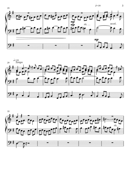 Postlude in e minor for Organ