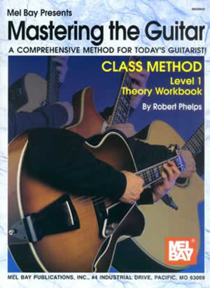 Book cover for Mastering the Guitar Class Method Theory Workbook Level 1
