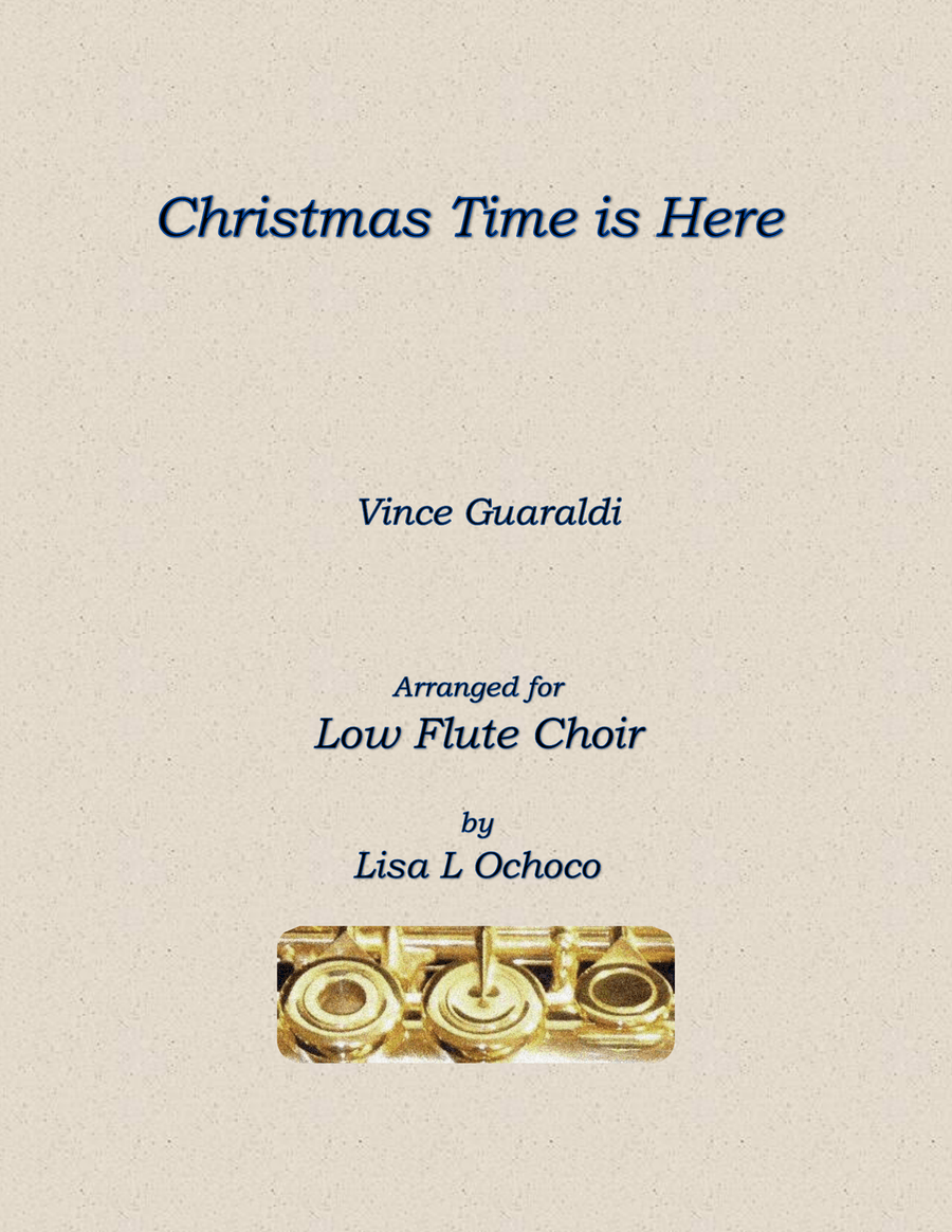 Christmas Time Is Here Flute Choir scores gallery preview page 1