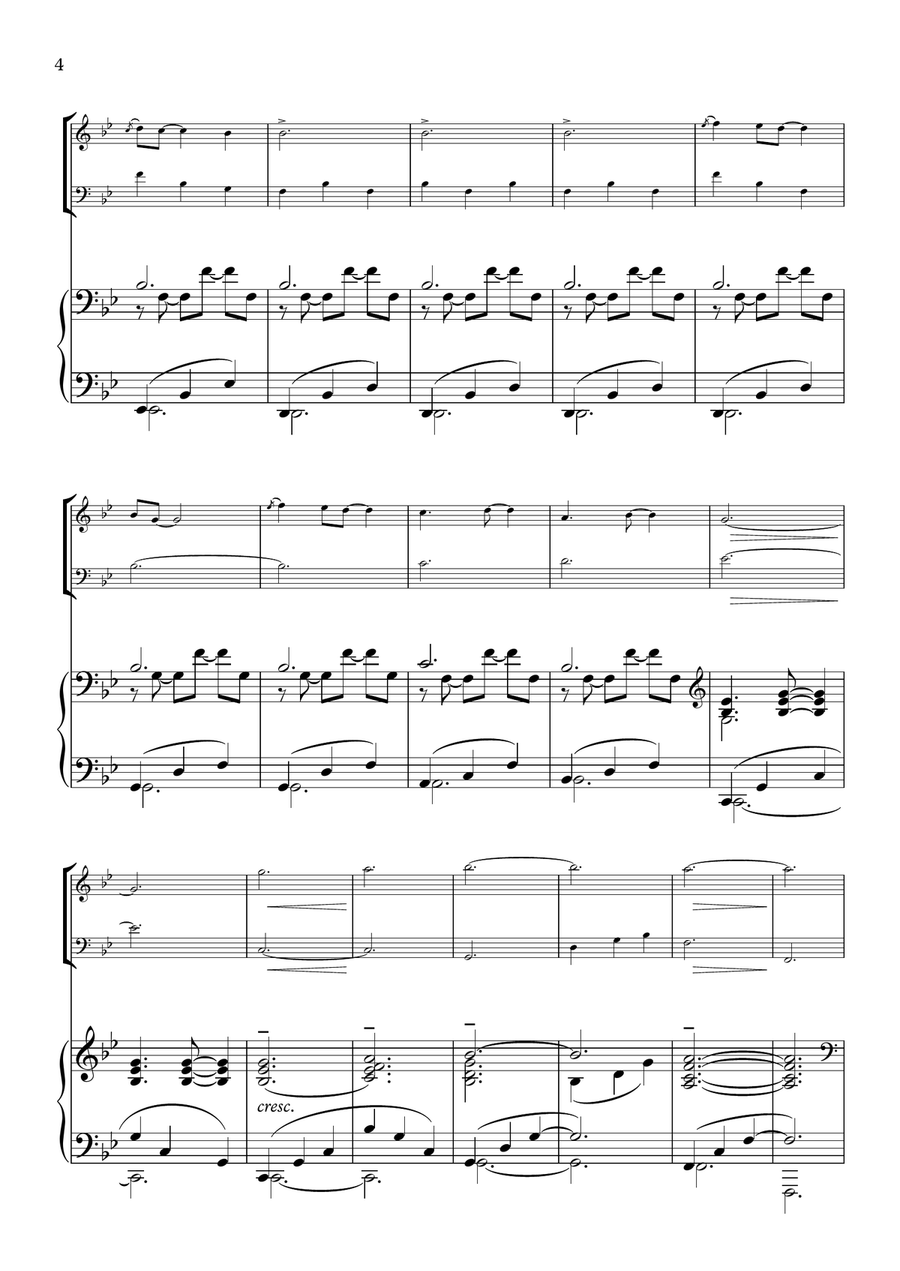 A Thousand Years Piano Trio scores gallery preview page 4