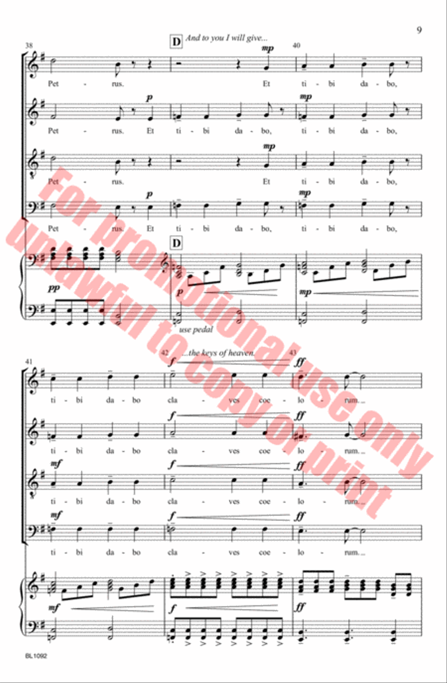 Tu Es Petrus Tu Es Petrus 4-Part scores gallery preview page 10