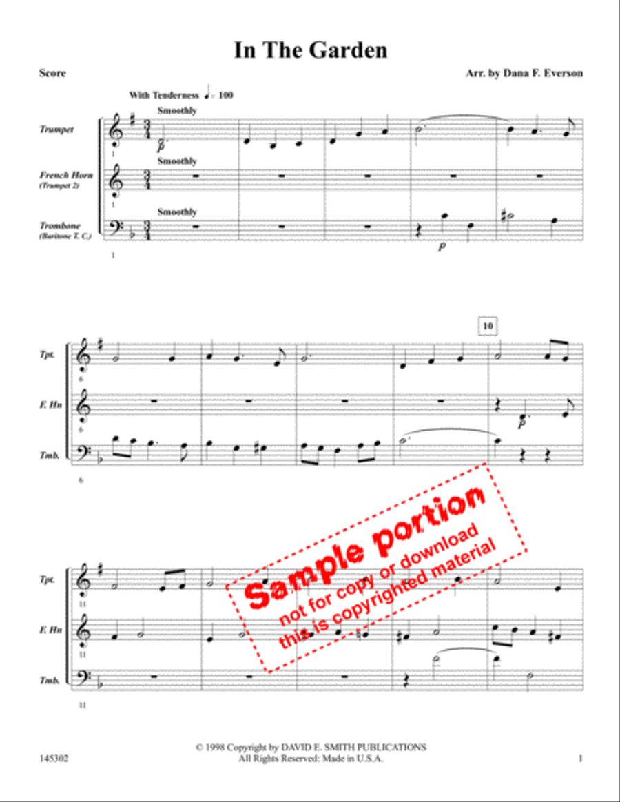 In The Garden In The Garden Brass Trio scores gallery preview page 2