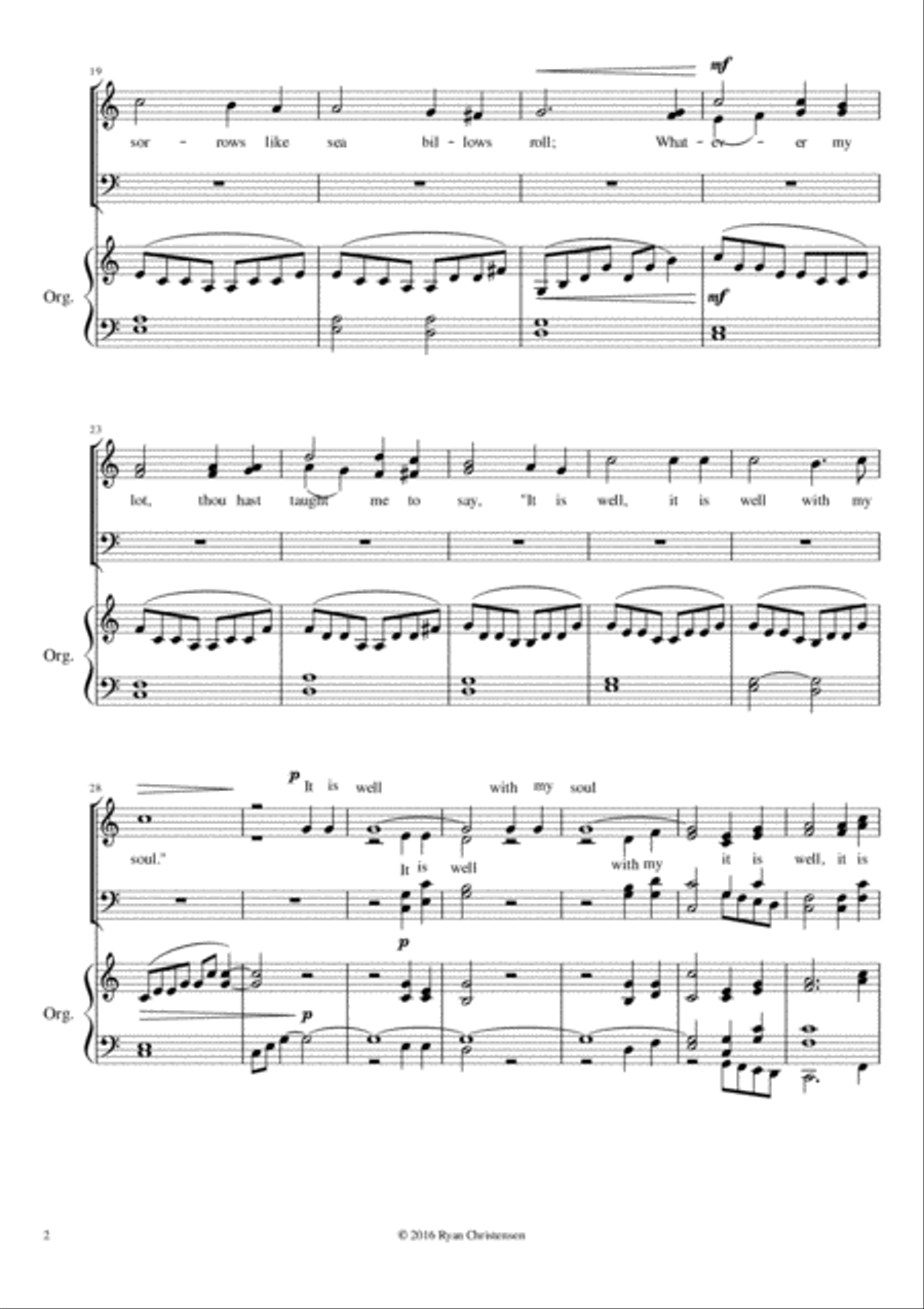 It is Well With My Soul 4-Part scores gallery preview page 4