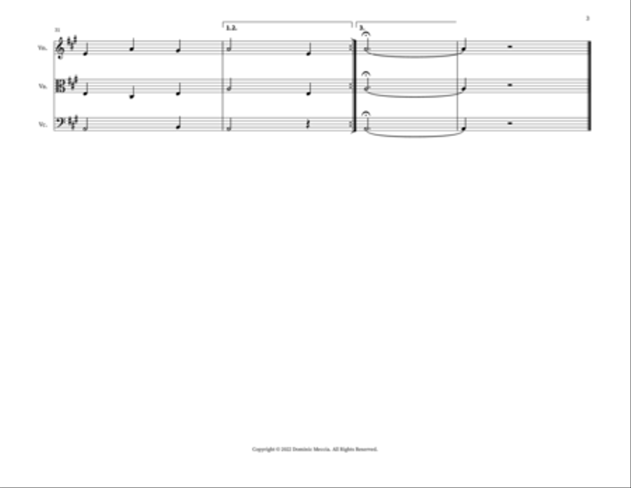 Llwyn On (The Ash Grove) Small Ensemble scores gallery preview page 3