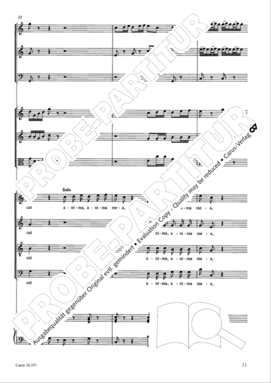 Magnificat Magnificat 4-Part scores gallery preview page 12