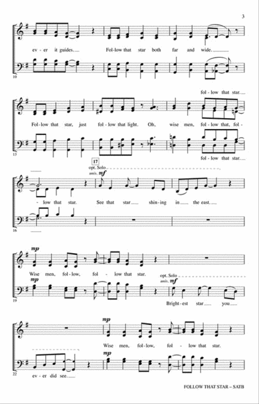 Follow That Star Follow That Star 4-Part scores gallery preview page 3