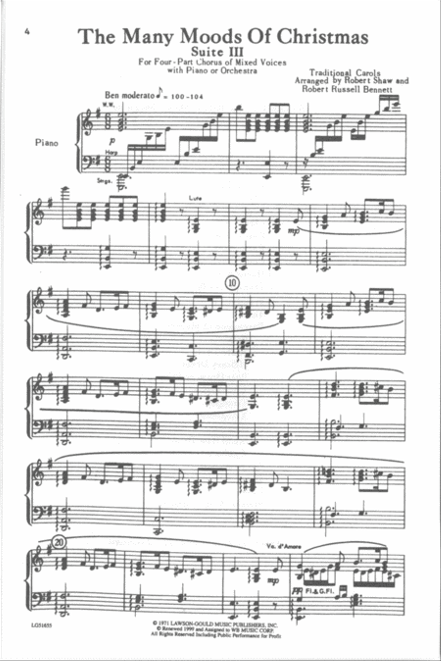 Many Moods Christmas - Suite 3 (SATB - Choir) 4-Part scores gallery preview page 2