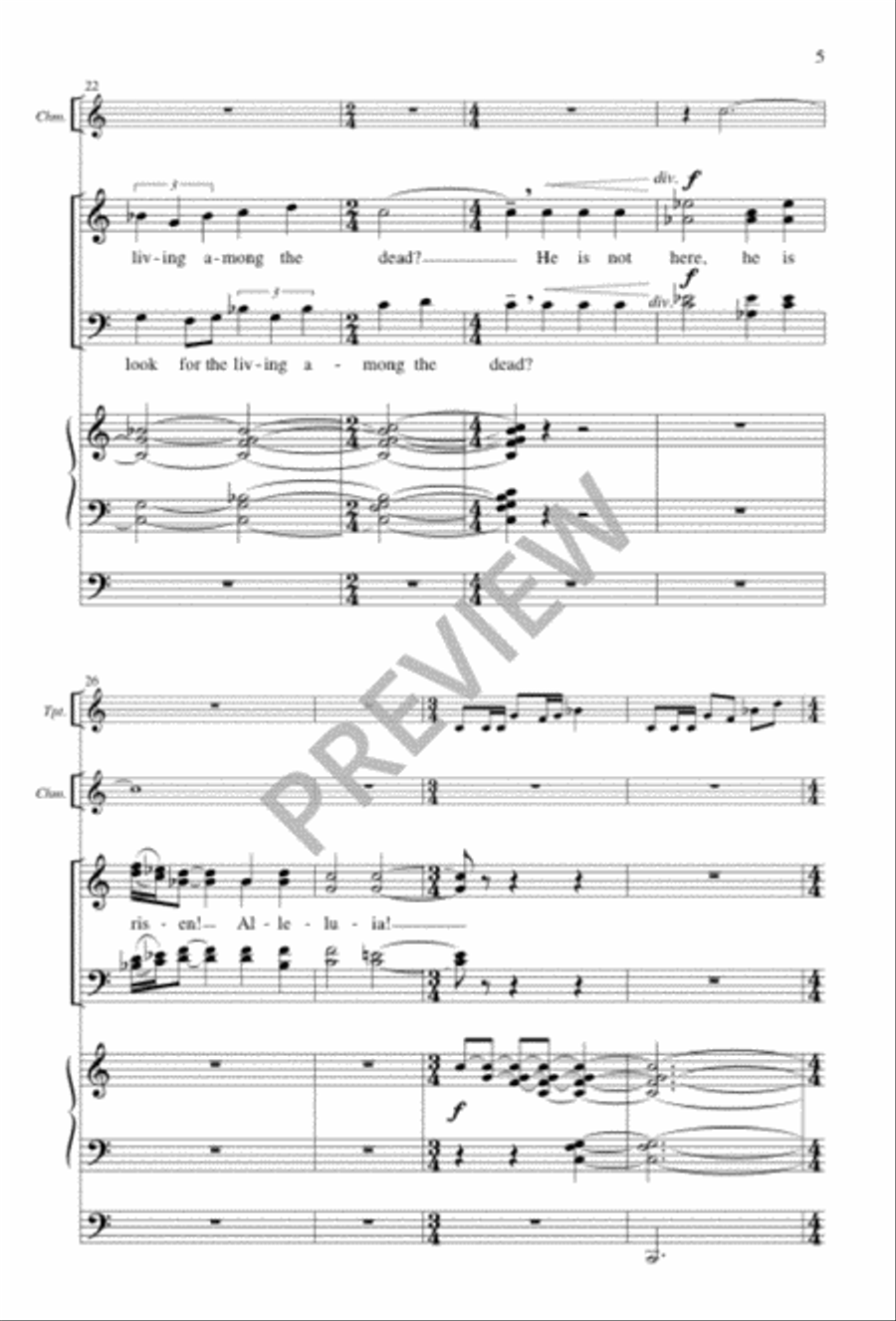 Easter Introit 4-Part scores gallery preview page 5