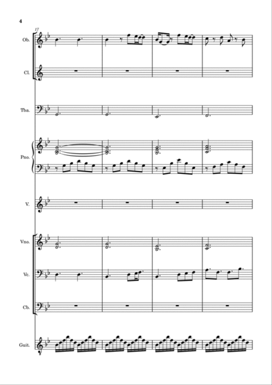 A Thousand Years Marching Band scores gallery preview page 4