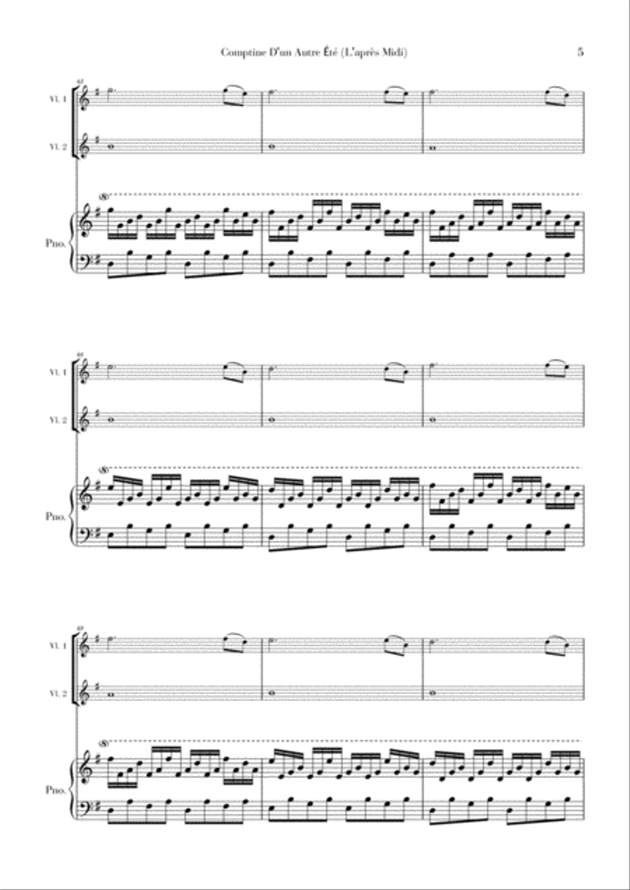 Comptine D'un Autre Été: L'après-midi Small Ensemble scores gallery preview page 5