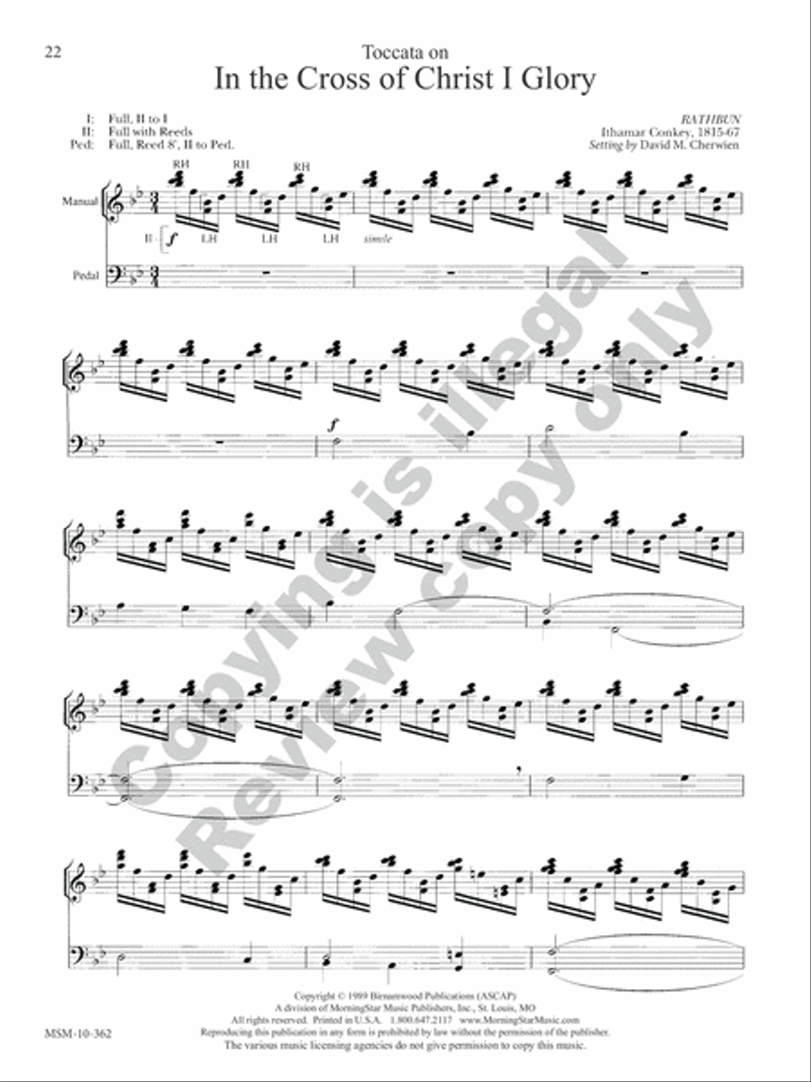 Lenten Postludes for Organ Organ Solo scores gallery preview page 24