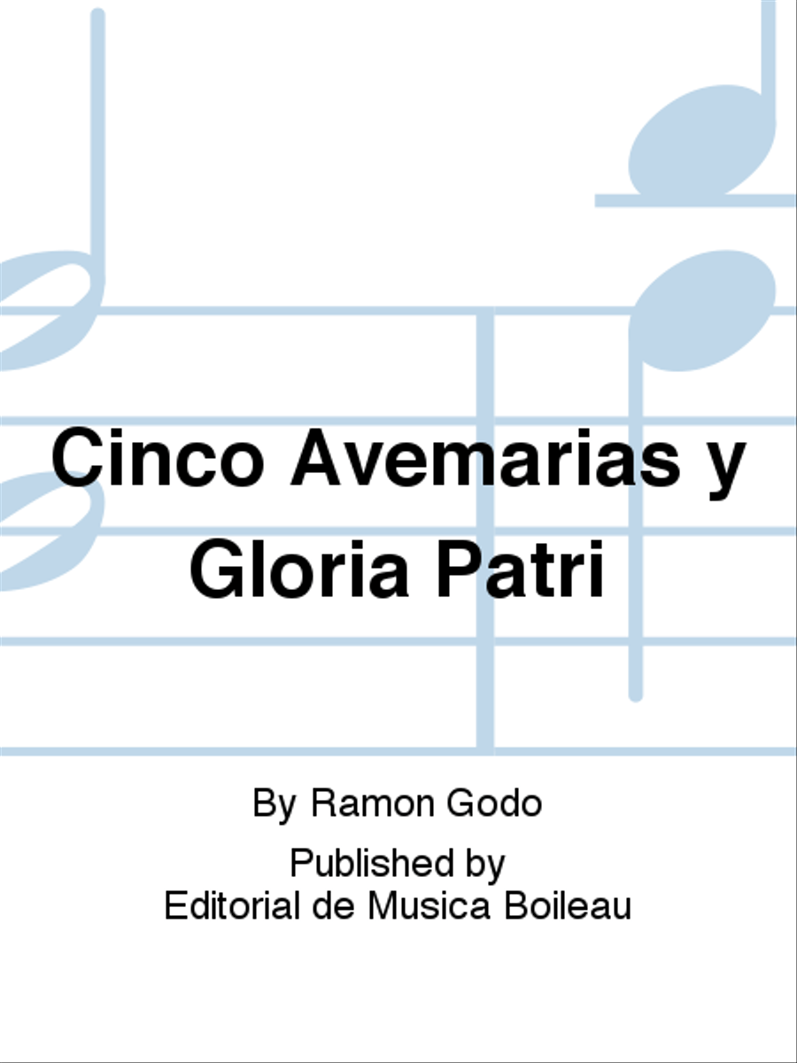 Cinco Avemarias y Gloria Patri Voice scores gallery preview page 1