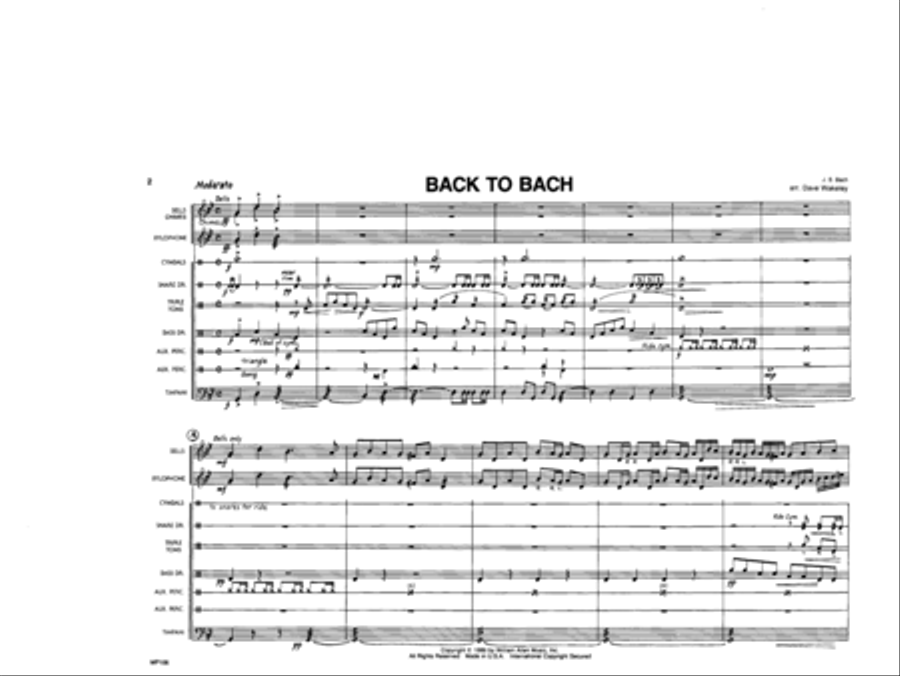 Back To Bach Back To Bach Marching Band scores gallery preview page 2
