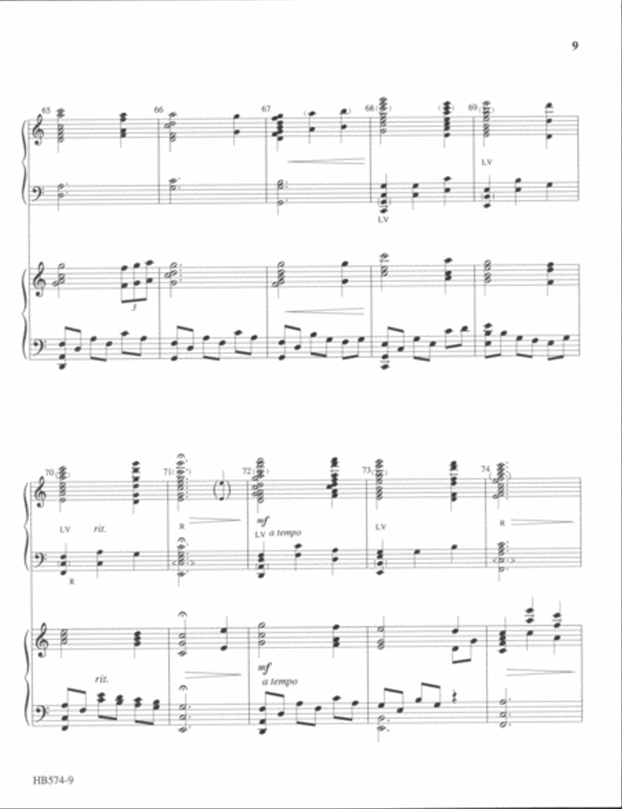 A Shepherd's Love - full score Handbell Choir scores gallery preview page 8