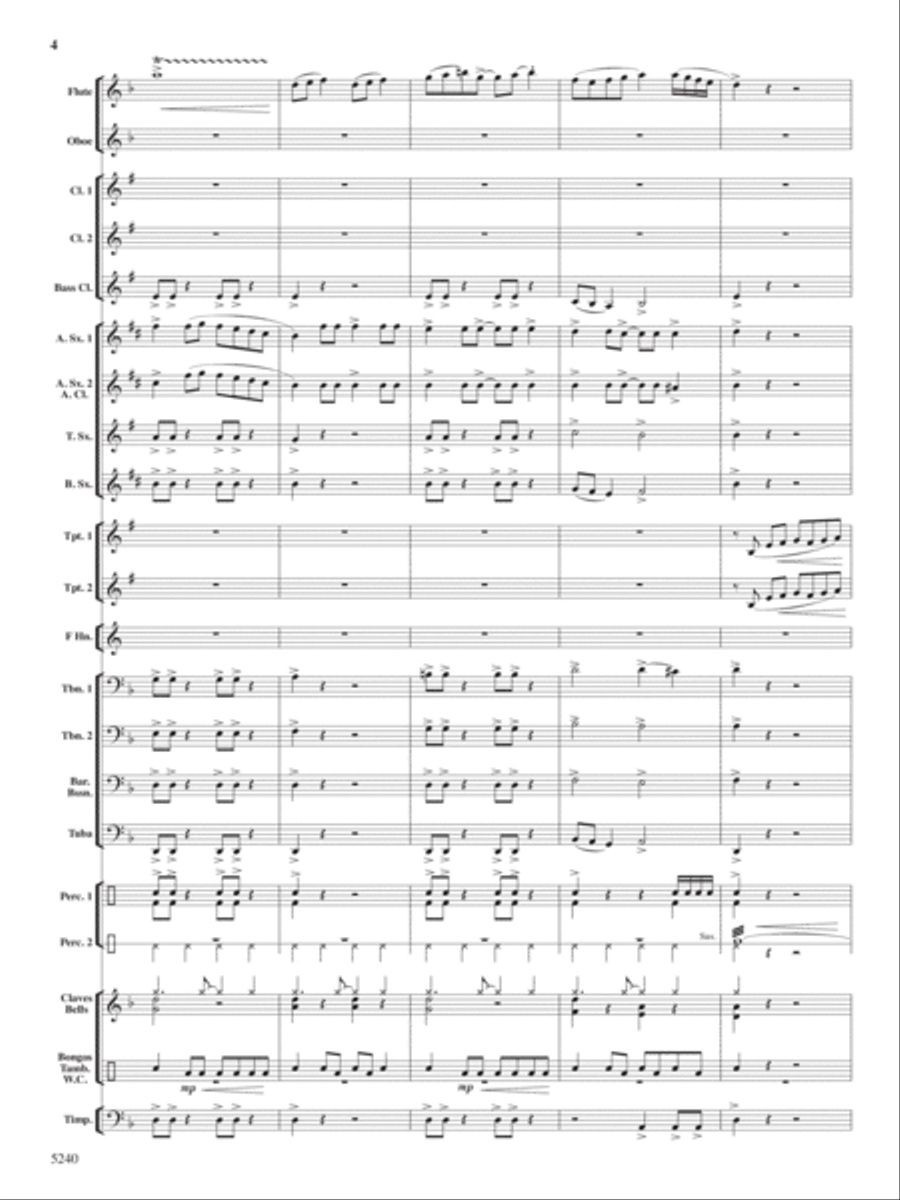Ceremony, Chant and Ritual Concert Band scores gallery preview page 5