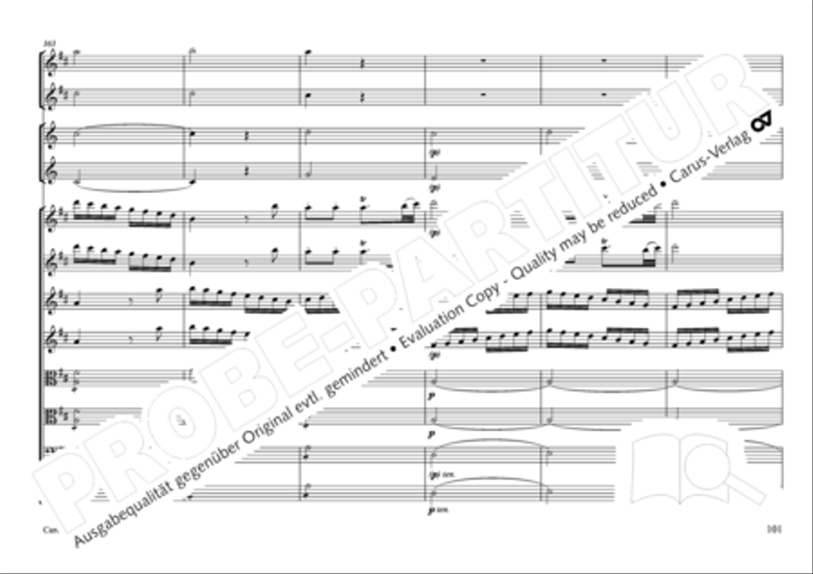 Concertone in D major Horn scores gallery preview page 102