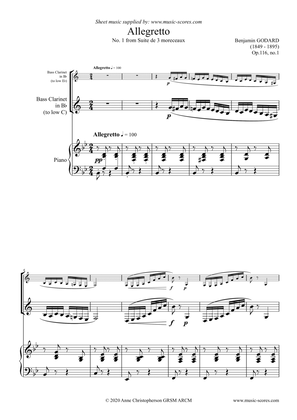 Godard - Allegretto - No.1 from Op. 116 Suite de 3 Morceaux - Bass Clarinet