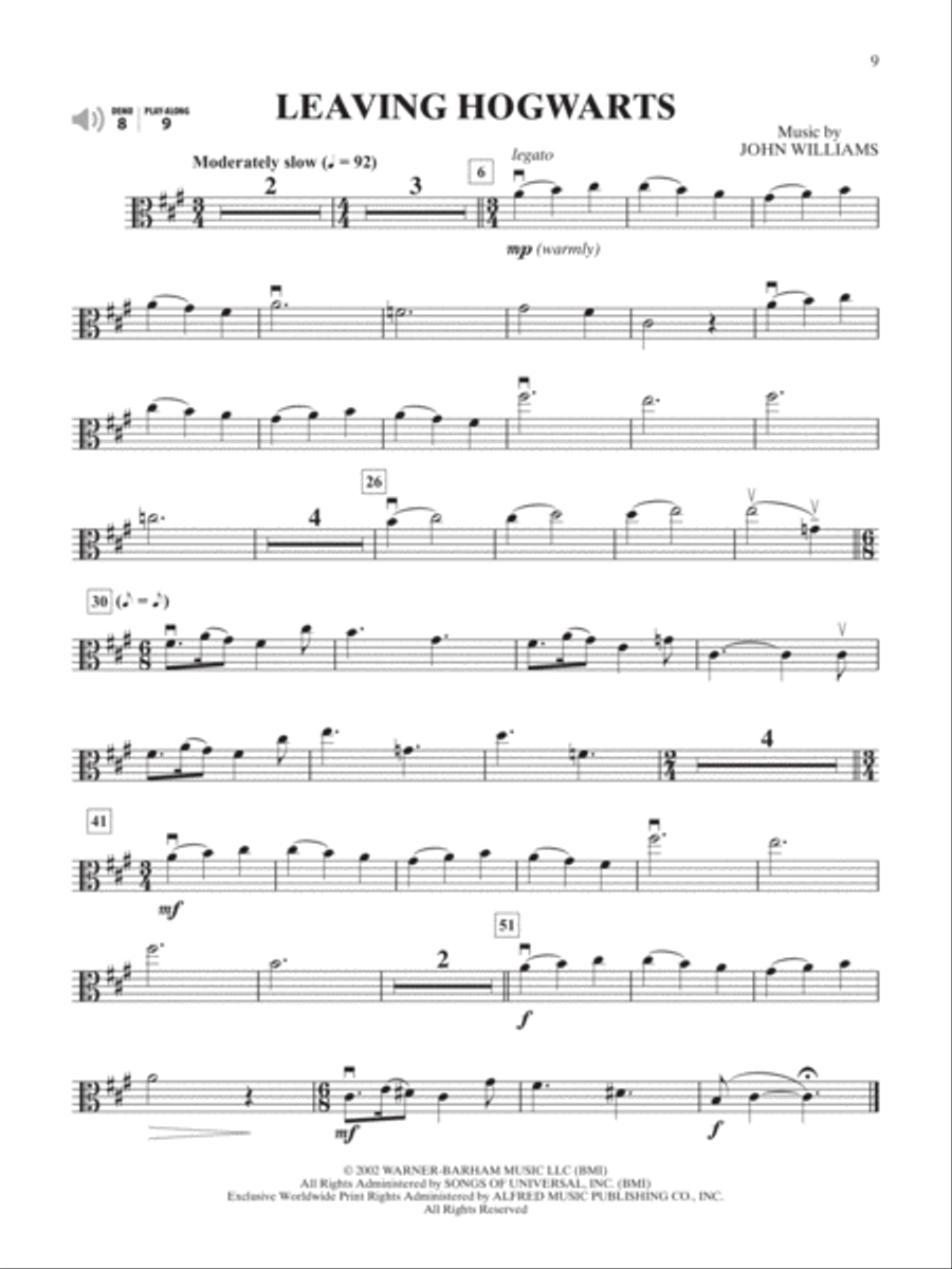 Harry Potter Instrumental Solos for Strings String Orchestra scores gallery preview page 6