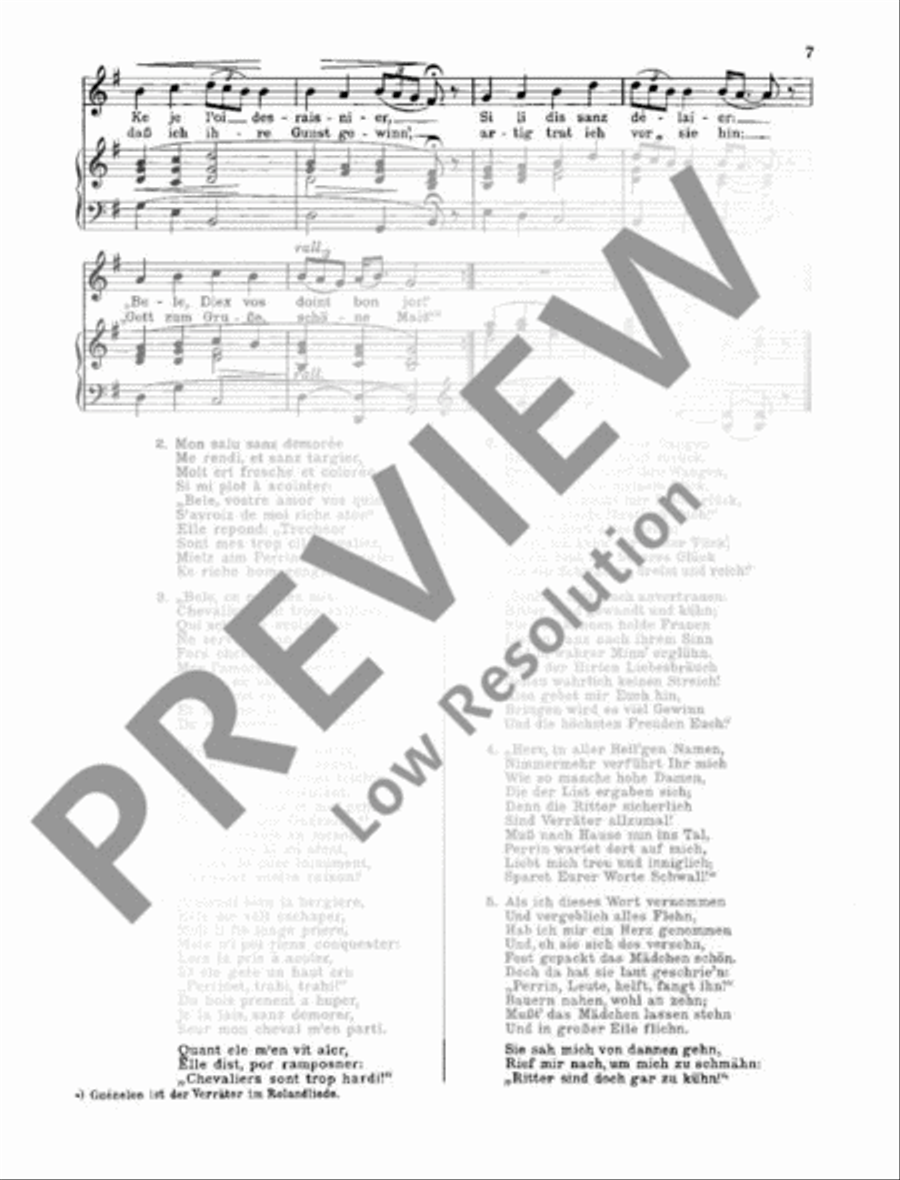 Französische Volkslieder Voice Solo scores gallery preview page 8