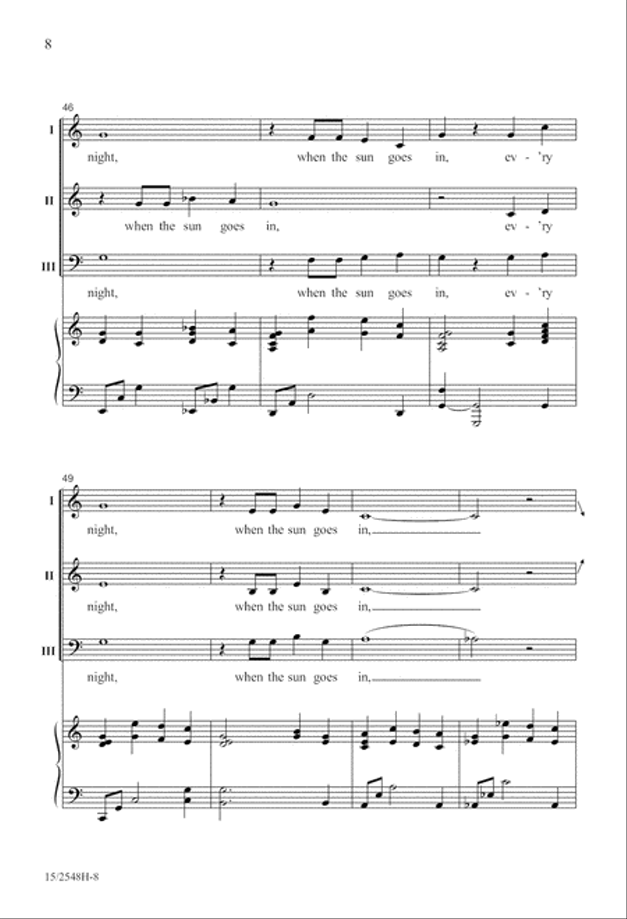 Angels Watching Over Me 3-Part scores gallery preview page 8