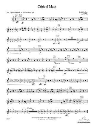 Critical Mass: (wp) 2nd B-flat Trombone T.C.