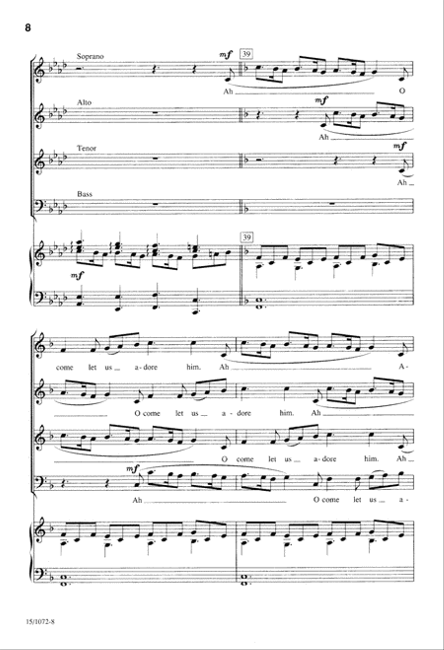 Gesu Bambino Gesu Bambino 4-Part scores gallery preview page 8