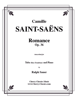 Book cover for Romance, Opus 36 for Tuba or Bass Trombone & Piano