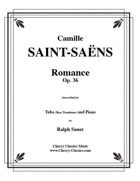 Romance, Opus 36 for Tuba or Bass Trombone & Piano