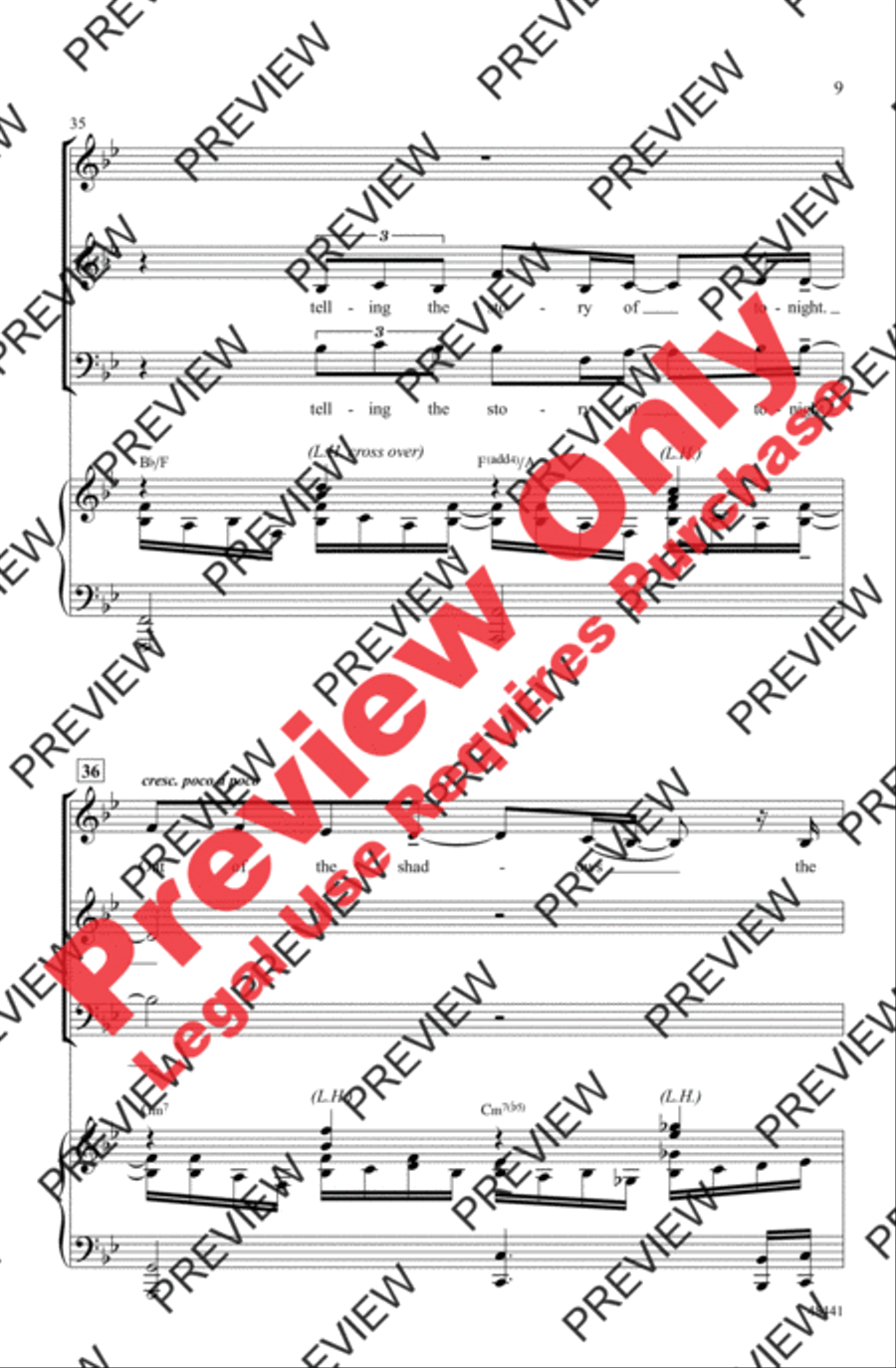 Found/Tonight 3-Part scores gallery preview page 9