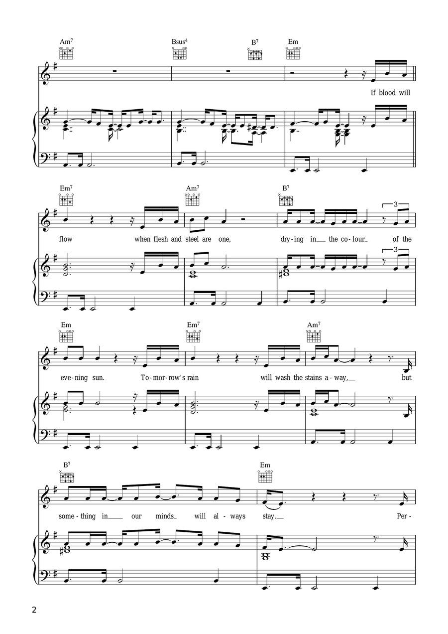 Fragile Acoustic Guitar scores gallery preview page 2