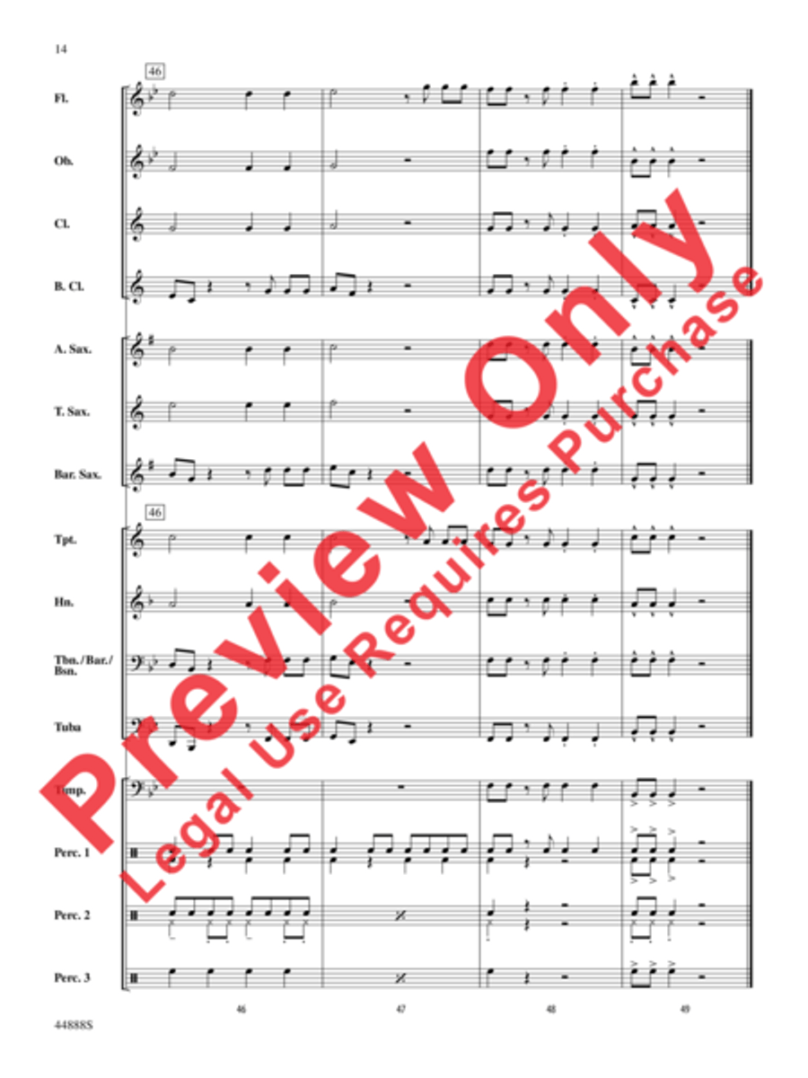 Mama Paquita Concert Band scores gallery preview page 14