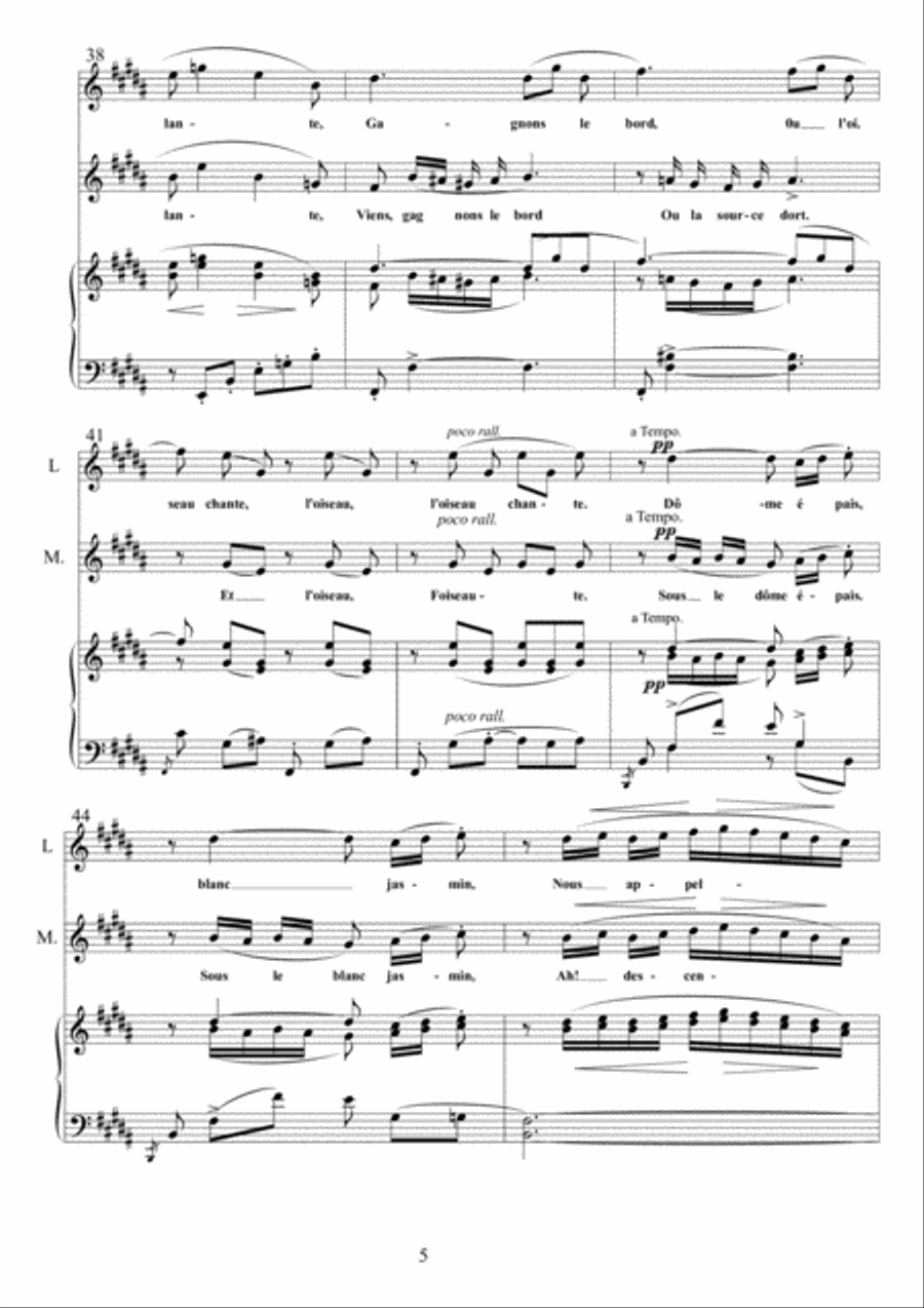 Flower Duet From Lakmé SSA scores gallery preview page 5