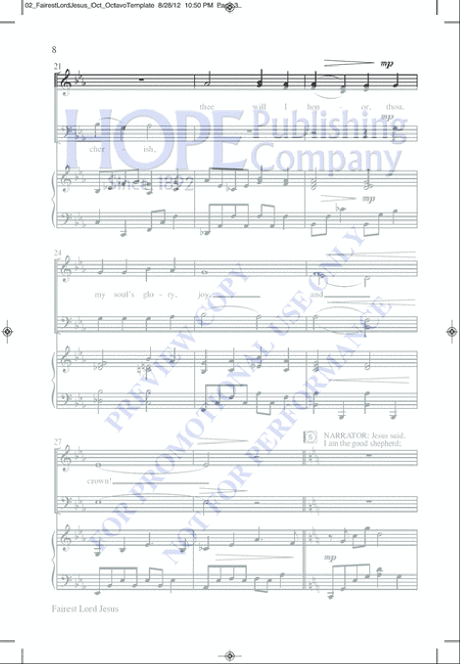 I Am the Lord of the Dance 4-Part scores gallery preview page 12