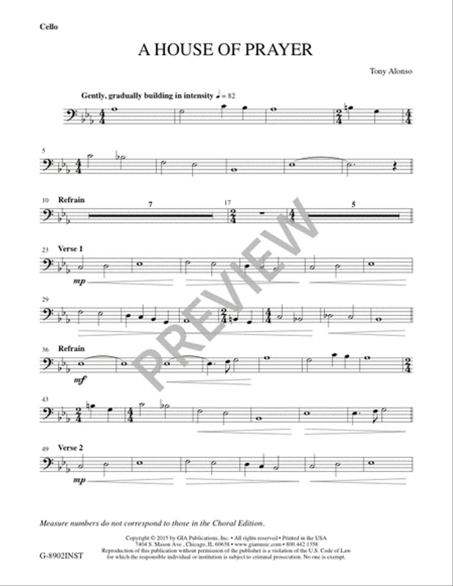A House of Prayer - Instrument edition Flute scores gallery preview page 7