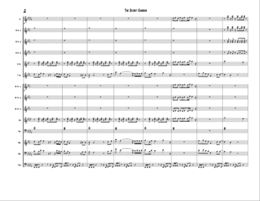 The Secret Garden (sweet Seduction) Marching Band scores gallery preview page 3