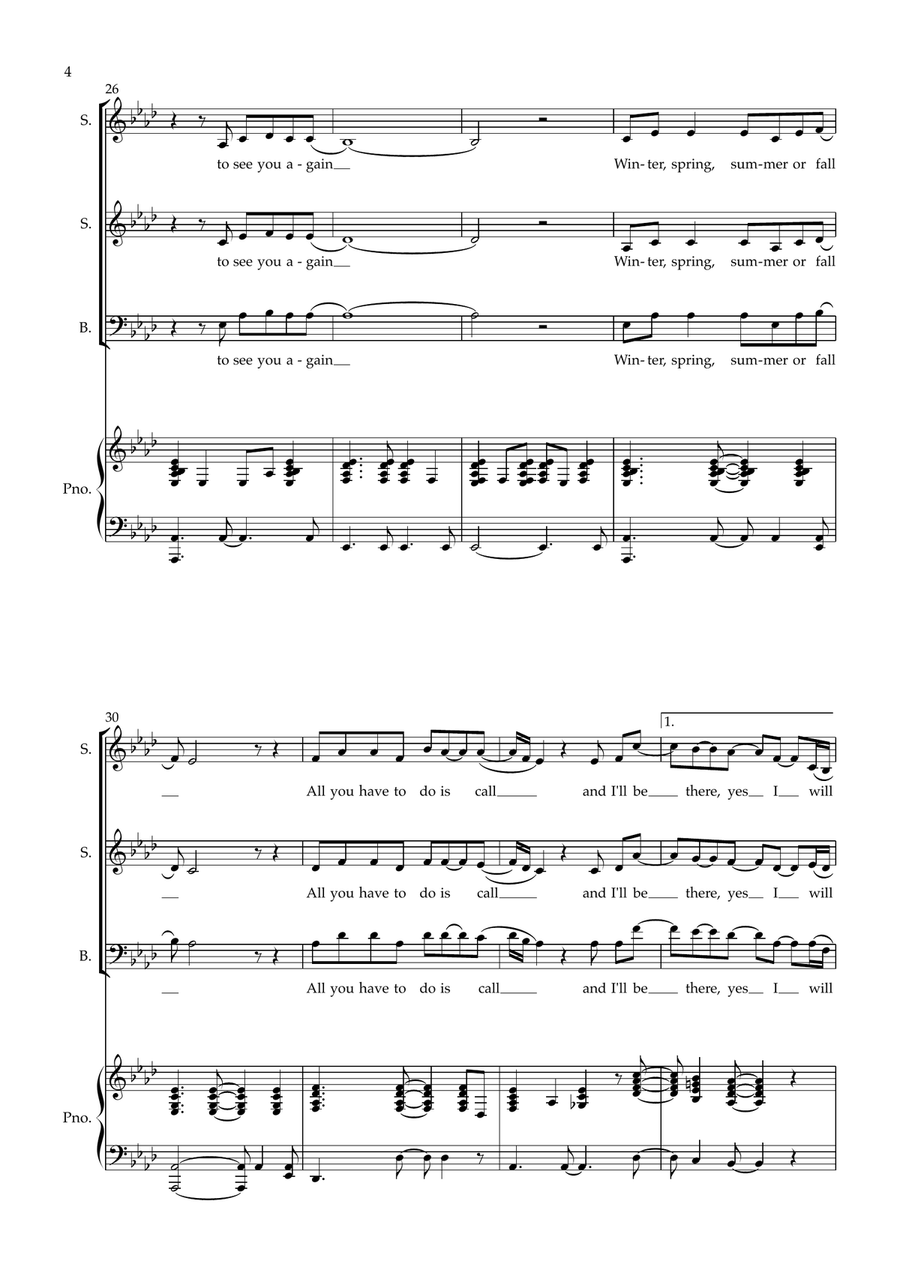 You've Got A Friend You've Got A Friend 3-Part scores gallery preview page 4