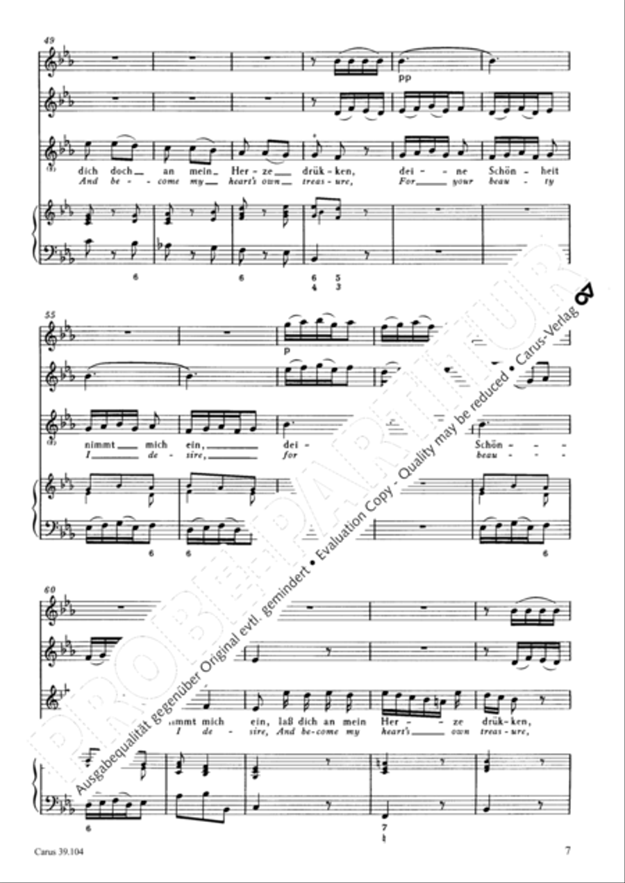 Holy child, come now with pleasure (Gottlichs Kind, lass mit Entzucken) Tenor Voice scores gallery preview page 8