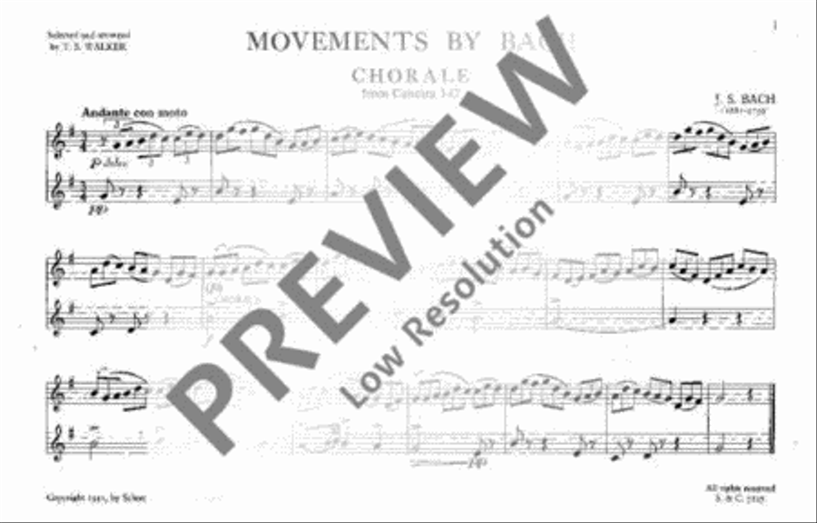 Movements by Bach