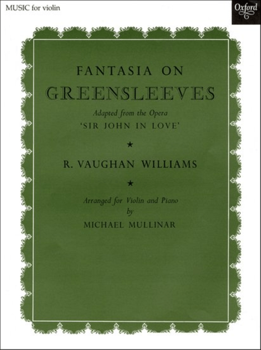 Fantasia on Greensleeves Violin Solo scores gallery preview page 1