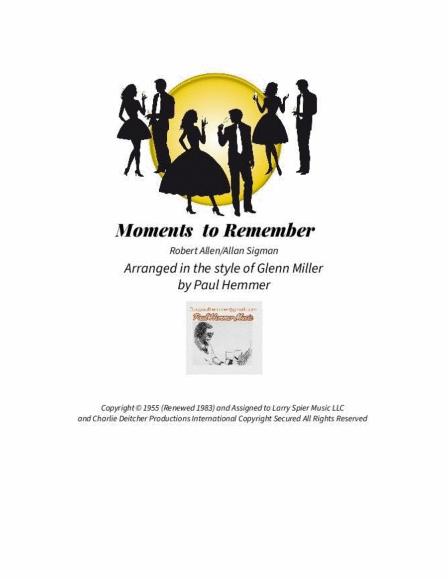 Moments To Remember Jazz Ensemble scores gallery preview page 1