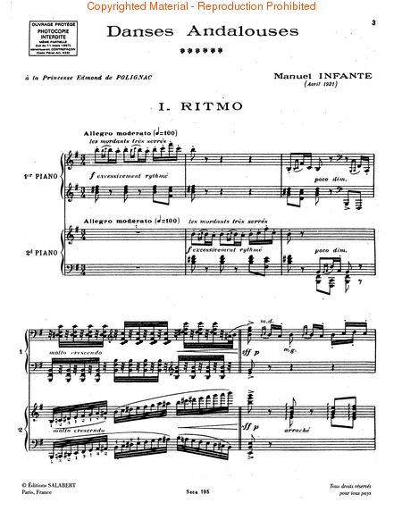 Ritmo No. 1 from Danses Andalouses