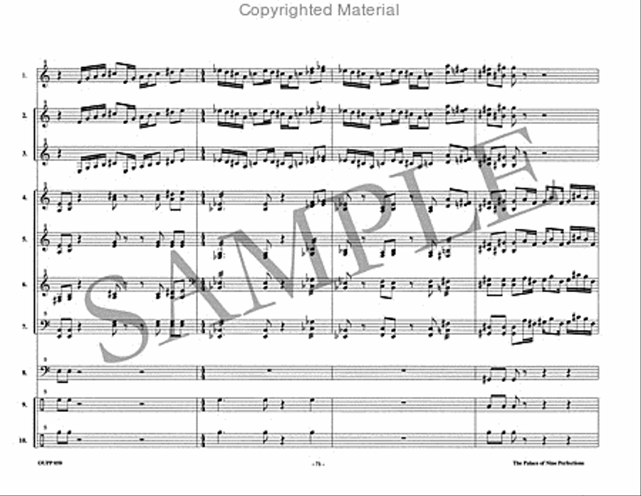 The Palace of Nine Perfections Percussion Ensemble scores gallery preview page 19