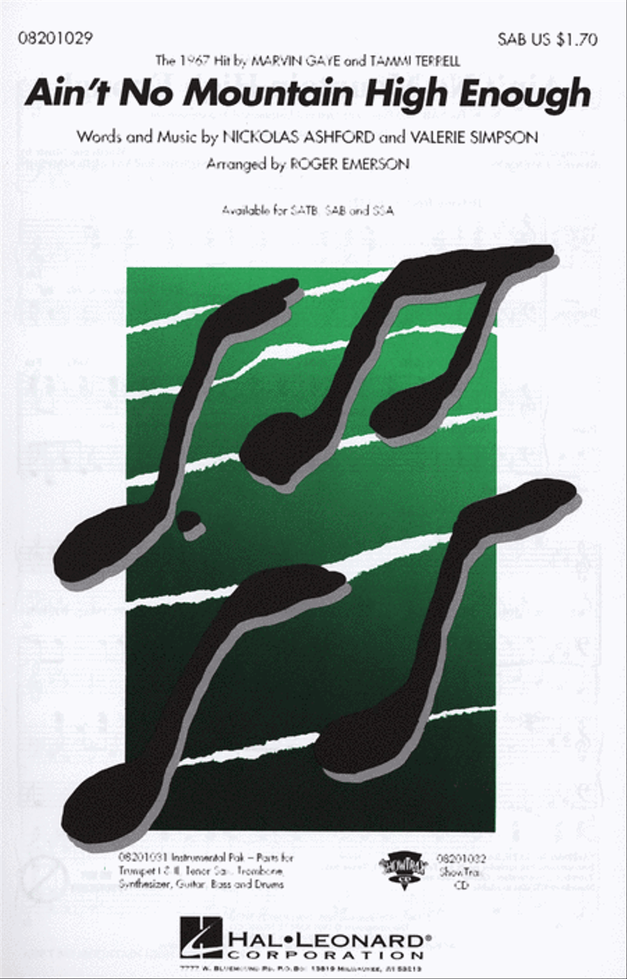 Ain't No Mountain High Enough 3-Part scores gallery preview page 1